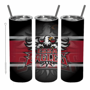 Black And Red Logo Tumbler